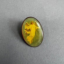 Load image into Gallery viewer, Vintage angel oval pin
