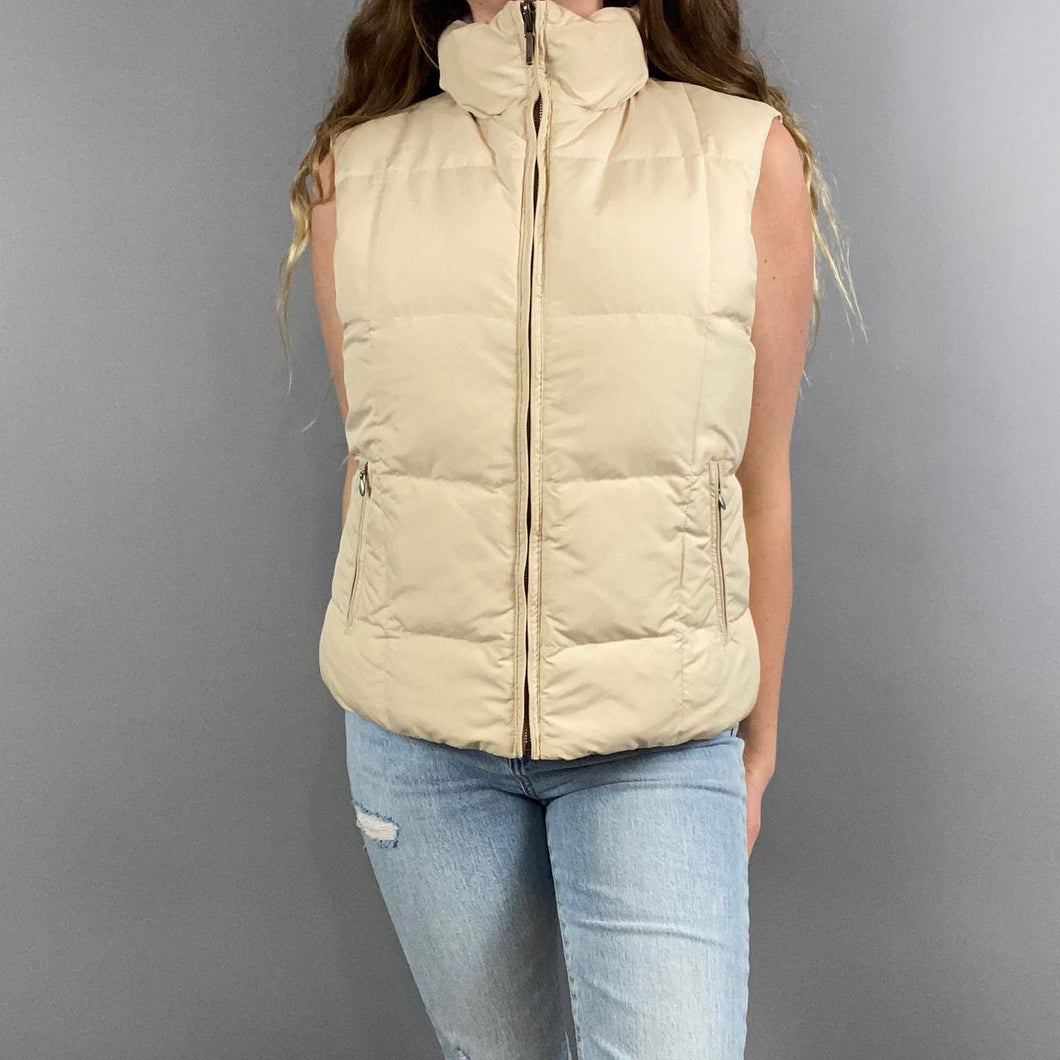 Vintage reversible puffer vest