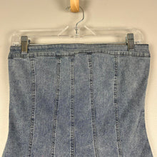 Load image into Gallery viewer, Denim strapless dress
