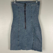 Load image into Gallery viewer, Denim strapless dress
