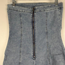 Load image into Gallery viewer, Denim strapless dress
