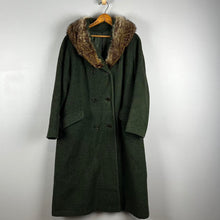 Load image into Gallery viewer, Vintage fur and wool coat
