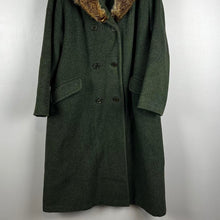 Load image into Gallery viewer, Vintage fur and wool coat
