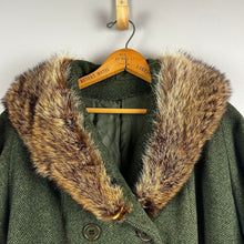 Load image into Gallery viewer, Vintage fur and wool coat
