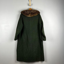 Load image into Gallery viewer, Vintage fur and wool coat
