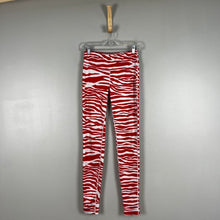 Load image into Gallery viewer, Red &amp; white zubaz leggings
