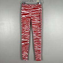 Load image into Gallery viewer, Red &amp; white zubaz leggings

