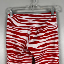 Load image into Gallery viewer, Red &amp; white zubaz leggings
