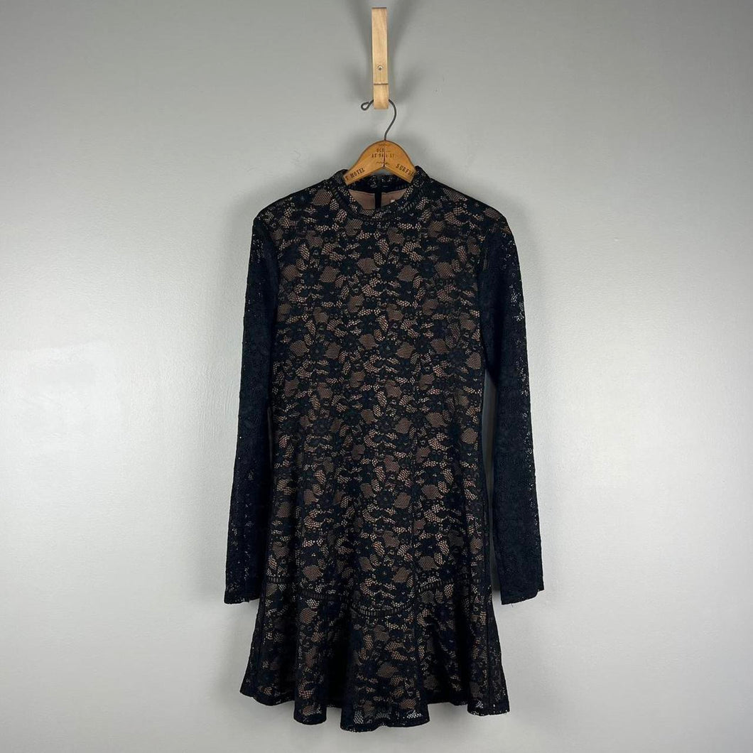 WAYF mock neck dress