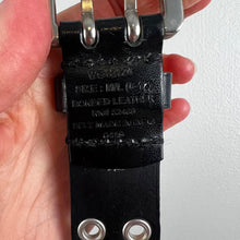 Load image into Gallery viewer, Black leather grommet belt
