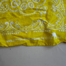 Load image into Gallery viewer, Yellow cotton bandana
