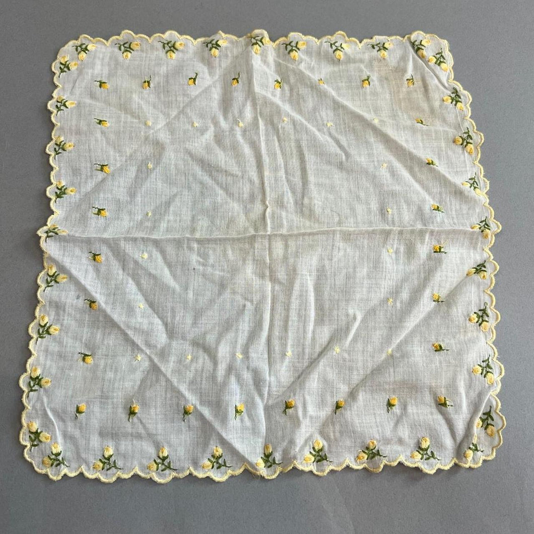 Vintage floral handkerchief