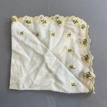Load image into Gallery viewer, Vintage floral handkerchief
