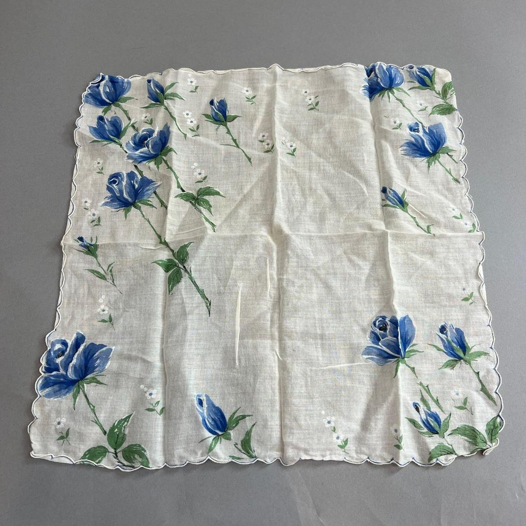 Vintage floral handkerchief