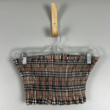 Load image into Gallery viewer, Tiger Mist. plaid tube top
