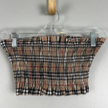 Load image into Gallery viewer, Tiger Mist. plaid tube top
