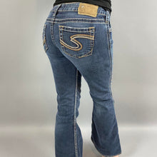 Load image into Gallery viewer, Retro silver jeans co jeans
