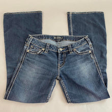 Load image into Gallery viewer, Retro silver jeans co jeans
