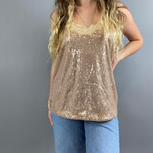 Load image into Gallery viewer, Modern sequin tank top
