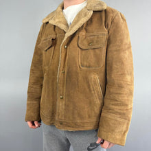 Load image into Gallery viewer, Vintage JCPenny genuine split cowhide jacket
