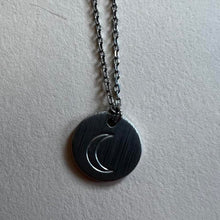 Load image into Gallery viewer, Silver moon necklace
