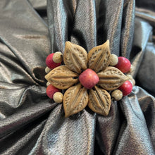Load image into Gallery viewer, Vintage Apple seed cuff bracelet
