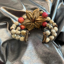 Load image into Gallery viewer, Vintage Apple seed cuff bracelet

