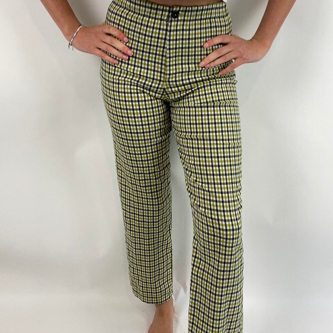 John Galt plaid trousers