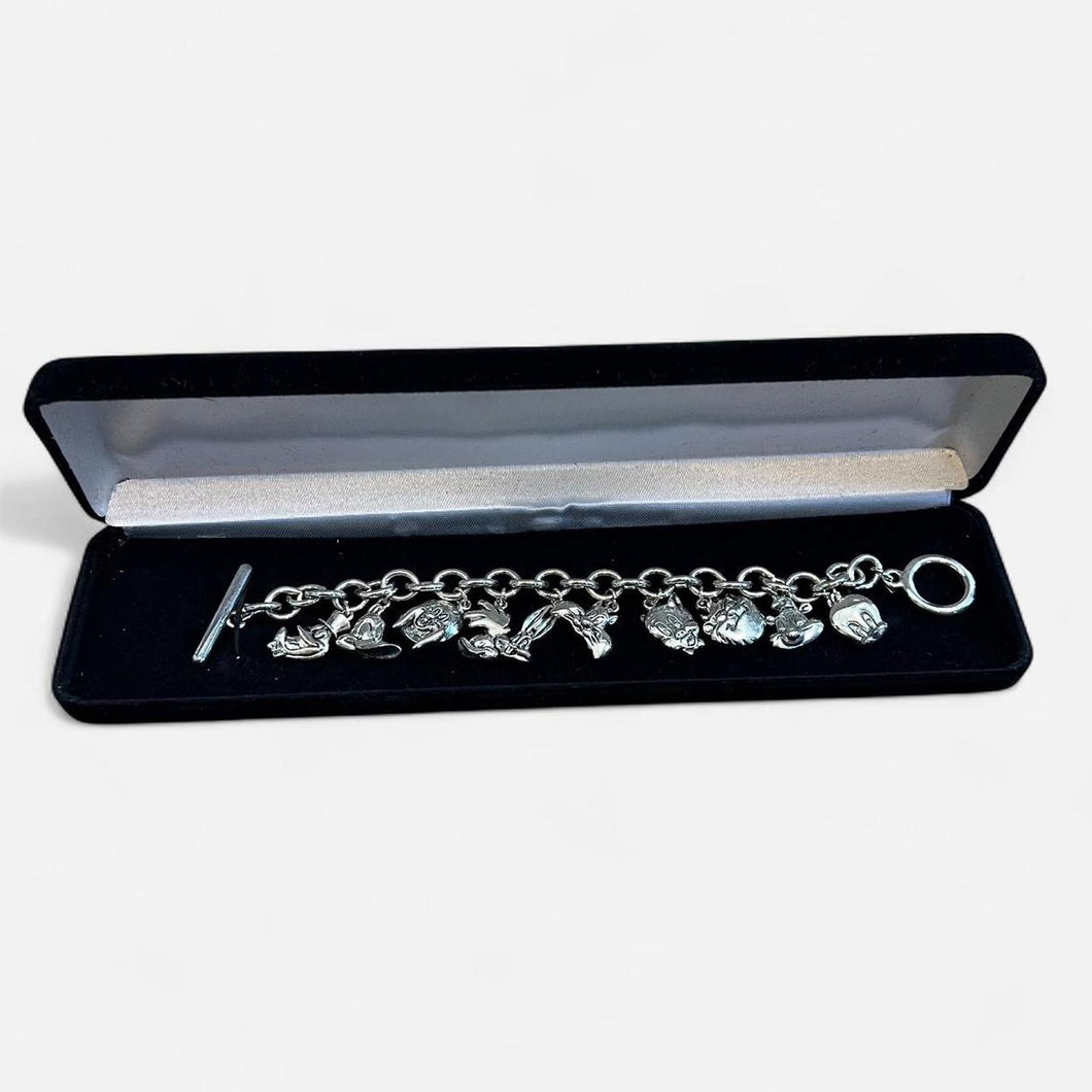 Vintage looney tunes charm bracelet