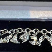 Load image into Gallery viewer, Vintage looney tunes charm bracelet
