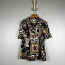 Load image into Gallery viewer, Vintage Top Notch patterned blouse
