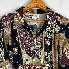 Load image into Gallery viewer, Vintage Top Notch patterned blouse
