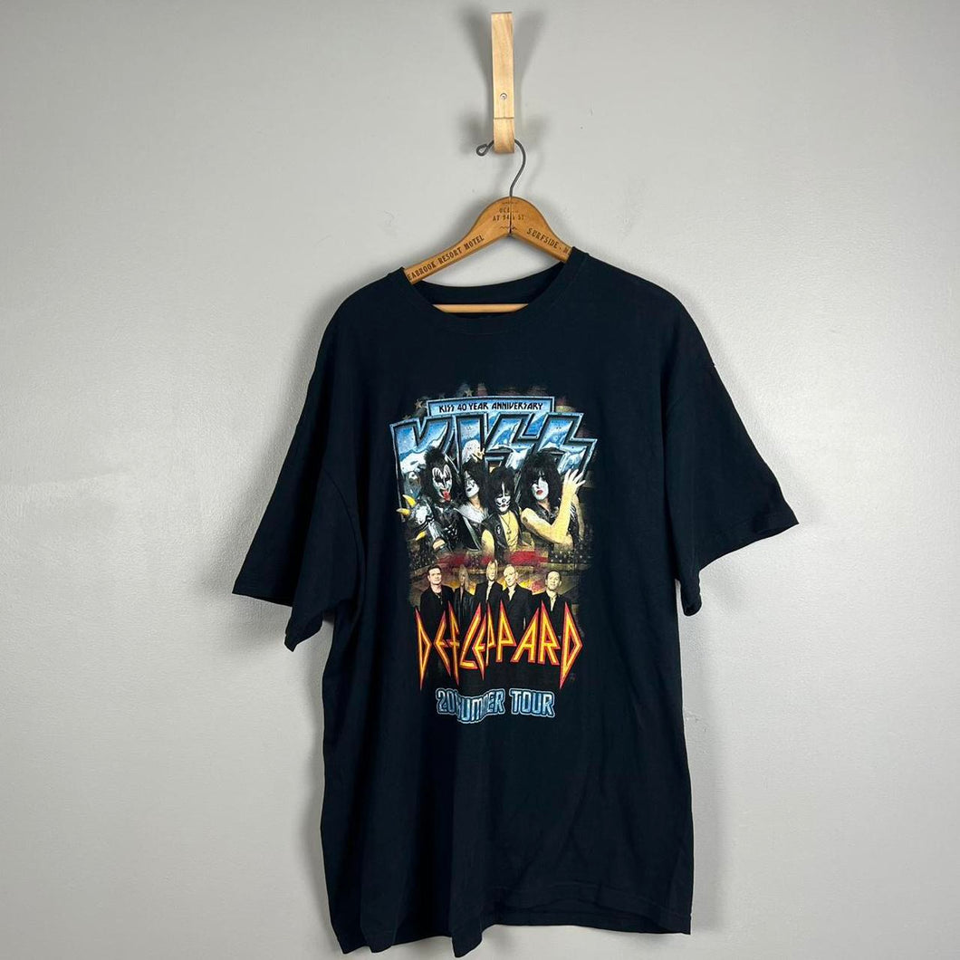 KISS and Def Leppard tour t-shirt