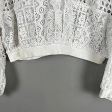 Load image into Gallery viewer, Pilcro cutout bubble sleeve shirt
