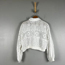 Load image into Gallery viewer, Pilcro cutout bubble sleeve shirt
