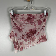 Load image into Gallery viewer, Unbranded asymmetrical floral tube top
