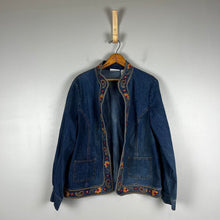 Load image into Gallery viewer, Alfred Dunner Embroidered Denim Jacket
