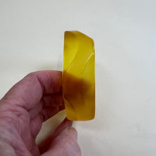 Load image into Gallery viewer, Vintage Yellow acrylic bangle
