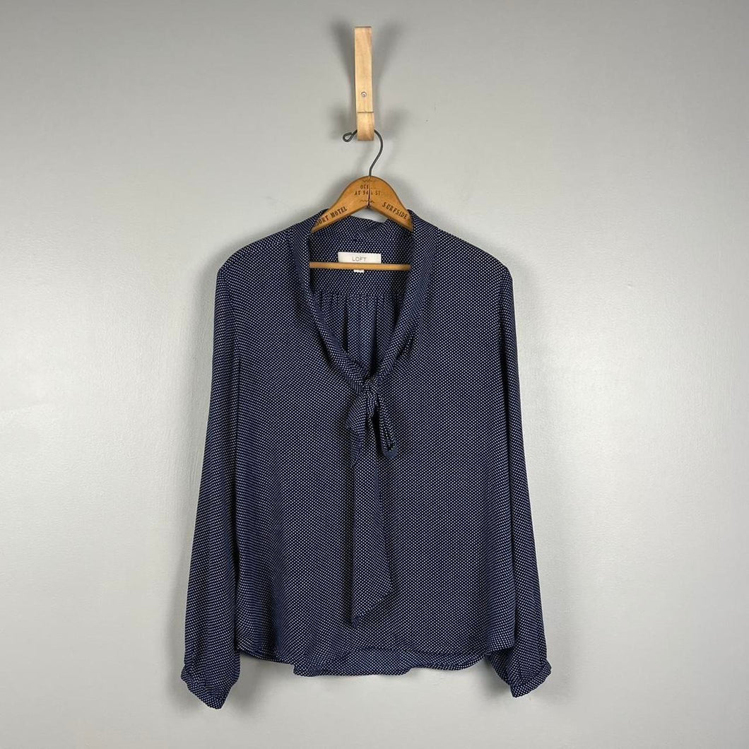 Loft polka dot blouse