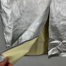 Load image into Gallery viewer, Wayf Silver Metallic Midi Skirt
