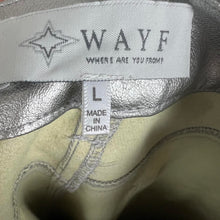 Load image into Gallery viewer, Wayf Silver Metallic Midi Skirt
