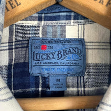 Load image into Gallery viewer, Lucky brand plaid western shirt

