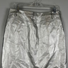 Load image into Gallery viewer, Wayf Silver Metallic Midi Skirt
