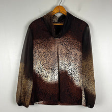 Load image into Gallery viewer, Y2K patterned sheer blouse
