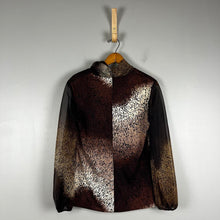 Load image into Gallery viewer, Y2K patterned sheer blouse
