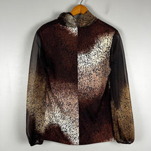 Load image into Gallery viewer, Y2K patterned sheer blouse
