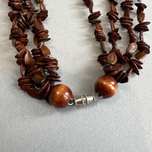 Load image into Gallery viewer, Vintage Hawaiian koa seed necklace
