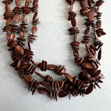 Load image into Gallery viewer, Vintage Hawaiian koa seed necklace
