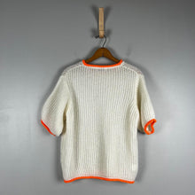 Load image into Gallery viewer, Easy Clothes ecru and orange ricky sweater
