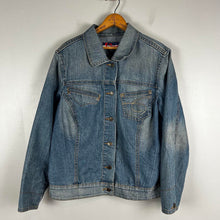 Load image into Gallery viewer, Y2K mwah jeans Blue Denim Jacket
